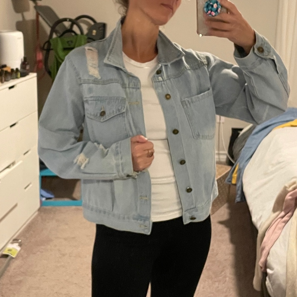 Distressed Jean Jacket